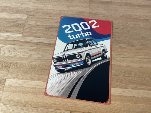 Bmw 2002 turbo blechschild - 2002,