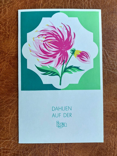 Gedenkblatt ddr dahlien auf - dahlien,