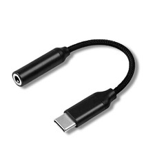 USB Typ-C auf zu Aux 3,5mm Klinke Kopfhörer Audio Alu Adapter für iPhone Samsung