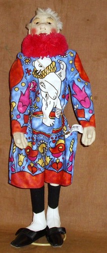 Steiff filzpuppe clown - steiff, filzpuppe-clown