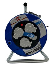 Brennenstuhl Mini 1079180600 Kabeltrommel 15.00 m Schwarz Schutzkontakt-Stecker