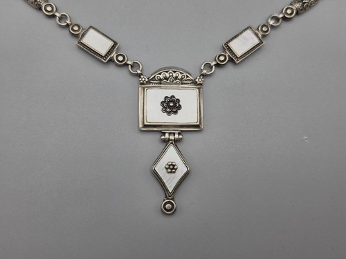 Antikes silber 925 collier mit - silber,