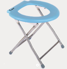 Faltbares WC  Campingtoilette 150 kg Sitzhöhe 39cm Camping Toilette Hellblau