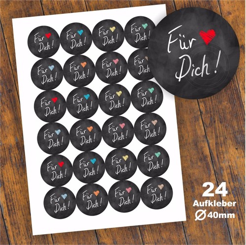 Aufkleber für dich - "für, dich"