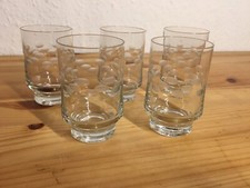 5 DDR Schnapsgläser mit Olivendekor 6,5 x 4 cm 