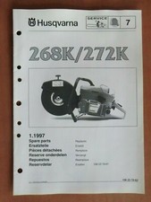 Ersatzteilliste HUSQVARNA Trennschneider 268K 272K 1997 mit Tillotson HS 255B
