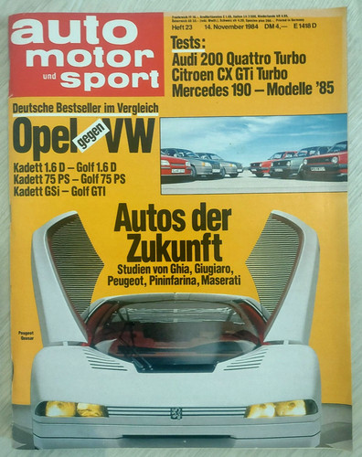Automotorsport peugeot - automotorsport, 23/84: