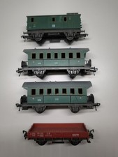H0: Konvolut alter Waggons von Fleischmann, 4 Stück 