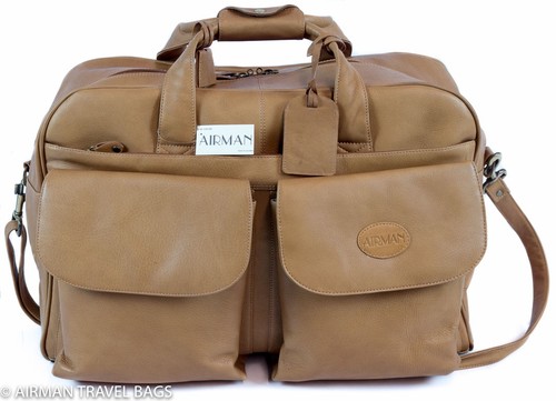 Weekender leder reisetasche - weekender,