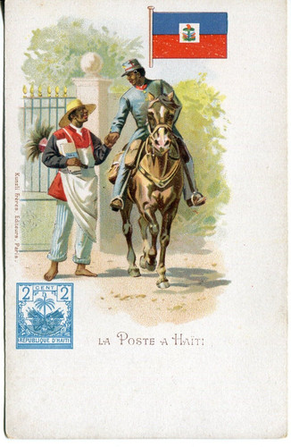 Post haiti postbote pferd - in,