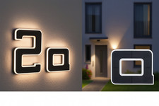 Paulmann LED Solar Außen Wand Leuchte Lampe Hausnummer Buchstabe A a