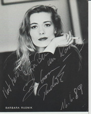 Barbara Rudnik, orig sign  AK
