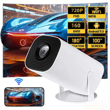 Mini 1080P Beamer HD Projektor Bluetooth Tragbar Taschenkino 5G WiFi Heimkino