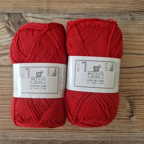 Rot strickgarn - rot,