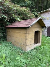 Hundehütte Outdoor, Isoliert, Winterfest, Holz, 57x48cm, M Farbe