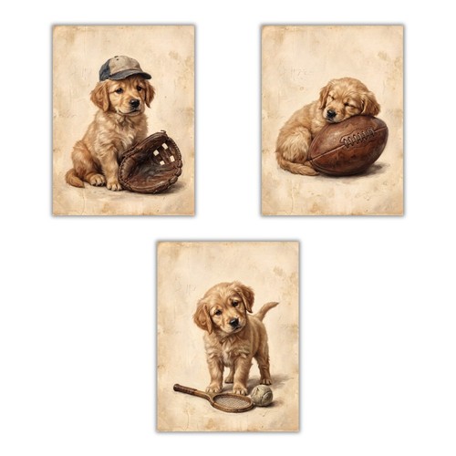 Vintage golden retriever - vintage, sport