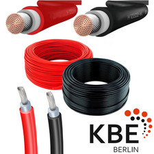 KBE Solarkabel Solarleitung 4mm² 6mm² 5-500m Rot Schwarz Photovoltaik TÜV