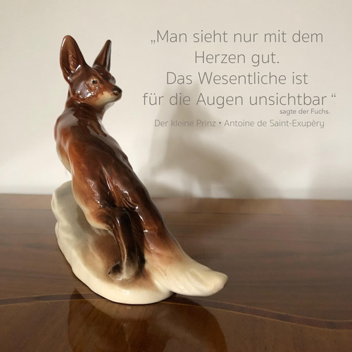 Porzellan fuchs von hertwig - fuchs,