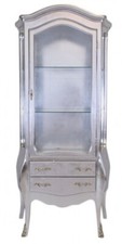 Barock Vitrine Silber