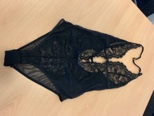 Hunkemöller Body Einteiler Gr. S  Dessous schwarz Spitze NEU