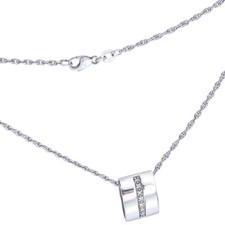 Diamond 585 White Gold Pendant
