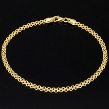 Schönes Armband Goldarmband 585 14K ECHT Gold 2,5mm 19cm Geschenk NEU Schmuck