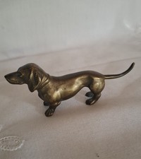 Bronze-Figur, Dackel, gebraucht (1/2)