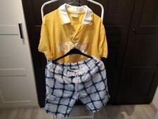 Rainbow Collection Poloshirt Shorts Kombi Chikiwi Set Baumwolle Größe L 52/54