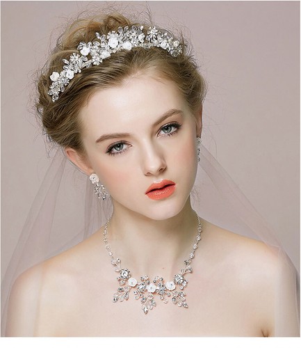 Hbh brautmoden set diadem - -,