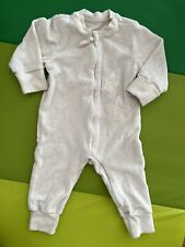 Schlafoverall/ Schlafanzug, Reißverschluß, Frottee, 100 % Baumwolle, Gr. 68/74