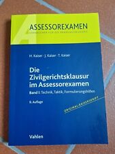 KAISERSKRIPT ZIVILGERICHTSKLAUSUR BAND I 9. AUFLAGE
