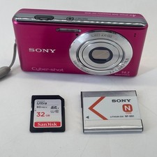 Sony DSC-W530 Cyber Shot Rot Digitalkamera 14.1 MP funktioniert