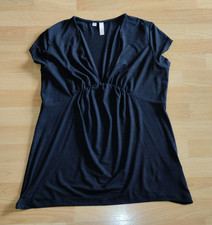 T-Shirt Raffung unter Brust Gr. 44 /46 schwarz Umstandsmode bonprix Shirt