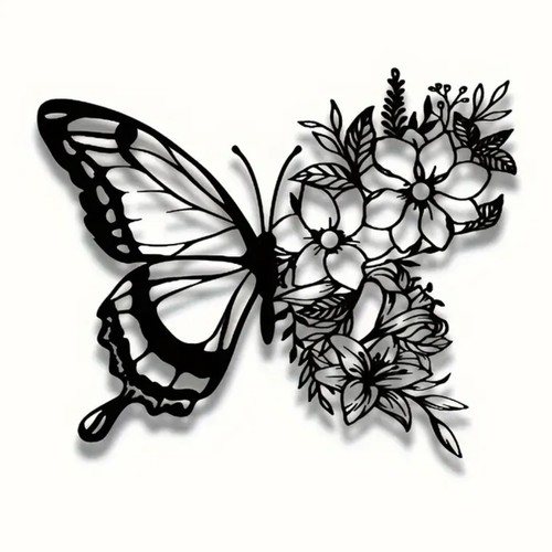 Eleganter schmetterling metall - eleganter,