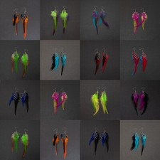 Damen Federohrringe Ohrhänger