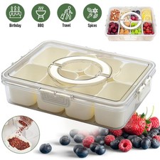 Kinder Snackbox Snackteller Snackschale Snackdose Organizer mit Deckel&Griff