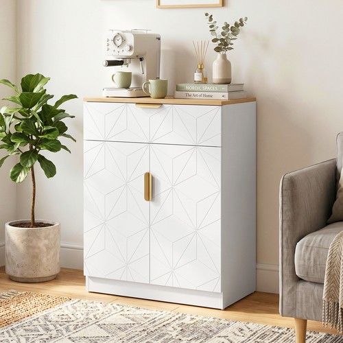 Homcom sideboard mit schublade - sideboard,
