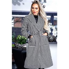 Langer damen mantel mit - langer,