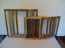 Bilderrahmen 20x30 24x30 30x40 gold silber Holz Rahmen für Keilrahmen Leinwand