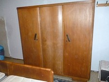 Schlafzimmer komplett-30iger Jahre 6 teil. Massivholz-Lattenrost 190 cm x 90 cm