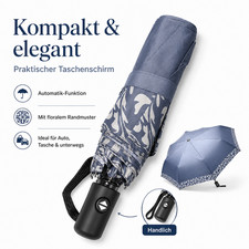 Automatik taschenschirm blau - taschenschirm,
