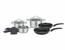 ELO Kochtopf und Pfannen Set 7 tlg. HORIZON alle Herdarten Edelstahl Aluminium