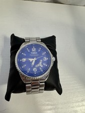 Timex Perpetual Indiglo WR100M Kalender Quartz Herrenuhr Uhr Edelstahl 