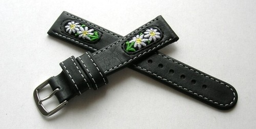 Trachtenuhrband edelweiß - trachtenuhrband,
