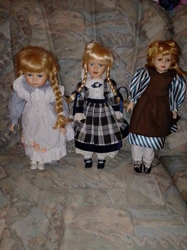 Porzellan puppen set stück - set,, 3