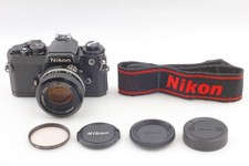[Fast neuwertig] Nikon FE analoge Spiegelreflexkamera schwarz 35 mm Ai 50...