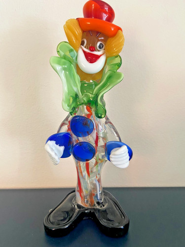 Glas clown vintage farbige - glas,