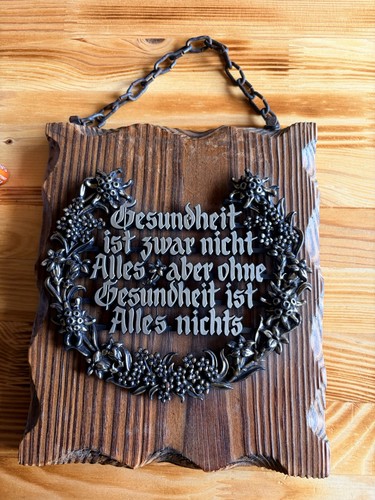 Holz wandschild mit spruch - holz-wandschild,