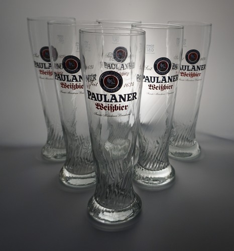Paulaner weißbier bierglas - bierglas, 6