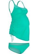 Umstandstankini Set Gr. 36 Grün Damen-Tankini Bademode Badeanzug Zweiteiler Neu